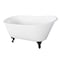 Aqua Eden Clawfoot Bathtubs, 57 L, 28 W, White/Oil Rubbed Bronze, Cast Iron VCTND5728NT5 - alternate 1